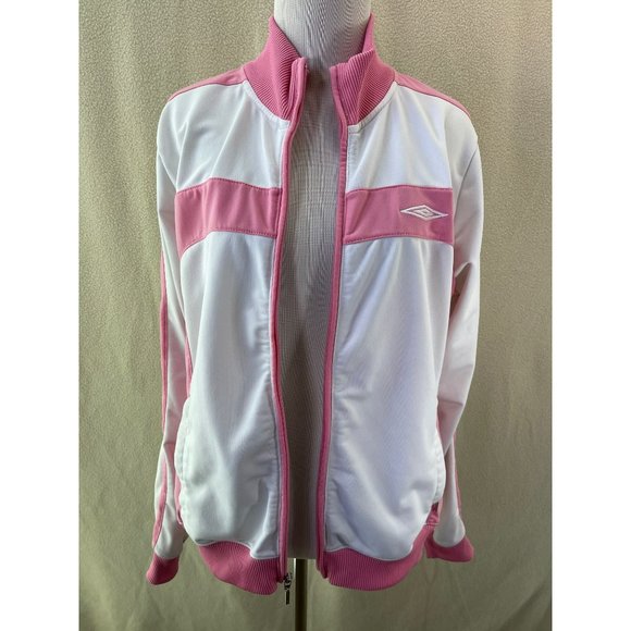 Umbro Pink/White Lightweight Jacket, Size Medium - Picture 3 of 12